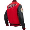 Pro Standard Mens NFL Script Tail Varsity Jacket(Red)