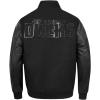 Pro Standard Mens NHL Classic Triple Black Varsity Jacket(Triple Black)