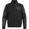 Pro Standard Mens NHL Classic Triple Black Varsity Jacket(Triple Black)