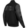 Pro Standard Mens NHL Classic Triple Black Varsity Jacket(Triple Black)