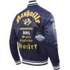 Pro Standard Mens NHL Old English Satin Jacket(Midnight Navy)