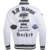 Pro Standard Mens NHL Old English Satin Jacket(White/Black)