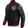 Pro Standard Mens NHL Retro Classics Varsity Jacket(Black/Red/Black)