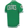 Pro Standard NBA Mens Mens NBA Boston Celtics Classic Player Cotton Double Knit Button Down(Kelly Green)