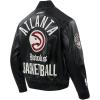 Pro Standard NBA mens Mens Nba Modern Originals Leather Jacket(Jet Black)