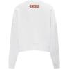 Pro Standard Womens NFL Classic Chenille Brushed Back French Terry Crewneck Sweatshirt(White)