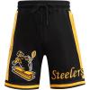 Pro Standard Mens NFL Retro Classics Athletic Short(Black/Yellow)