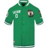 Pro Standard NBA Mens Mens NBA Boston Celtics Classic Player Cotton Double Knit Button Down(Kelly Green)
