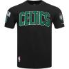 Pro Standard NBA Mens Mens NBA Boston Celtics Classic Player Cotton Short Sleeve Tee(Black)