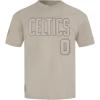 Pro Standard NBA Mens Mens NBA Boston Celtics Neutrals Player Cotton Short Sleeve Tee(Taupe)