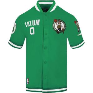 Pro Standard NBA Mens Mens NBA Boston Celtics Classic Player Cotton Double Knit Button Down(Kelly Green)
