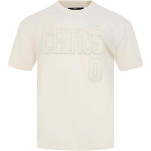Pro Standard NBA Mens Mens NBA Boston Celtics Neutrals Player Cotton Short Sleeve Tee(Eggshell)