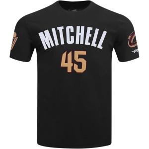 Pro Standard NBA Mens Mens NBA Cleveland Cavaliers Classic Player Cotton Taping Tee(Black)