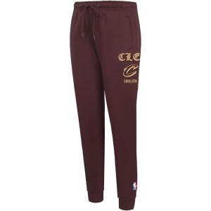 Pro Standard NBA Womens Womens NBA Old English Brushed Back French Terry Sweatpant(Wine)