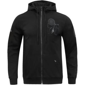 Pro Standard NBA mens Mens Nba Classic Triple Black Cotton Double Knit Full Zip Hoodie(Triple Black)