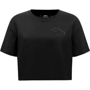 Pro Standard Womens NFL Classic Triple Black Boxy Tee(Triple Black)