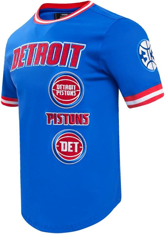 imagePro Standard NBA Mens Mens NBA Retro Classics Cotton Double Knit Short Sleeve TeeRoyal BlueRed