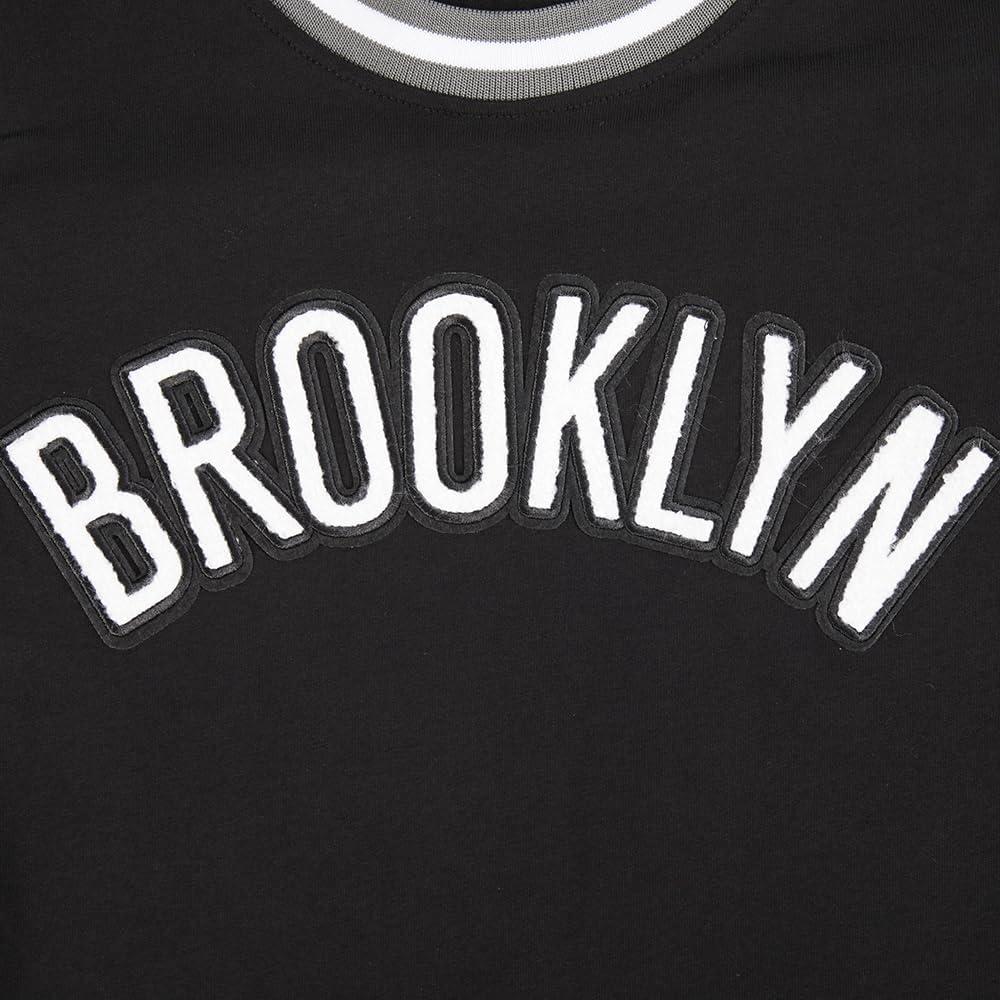 imageBig Boys NBA Classic Chenille Cotton Taping TeeBlackGray