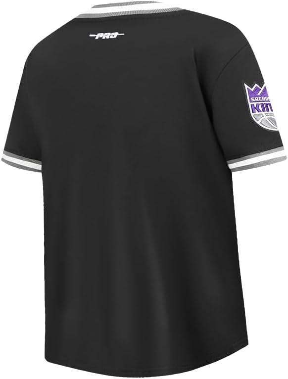 imageBig Boys NBA Classic Chenille Cotton Taping TeeBlackGray