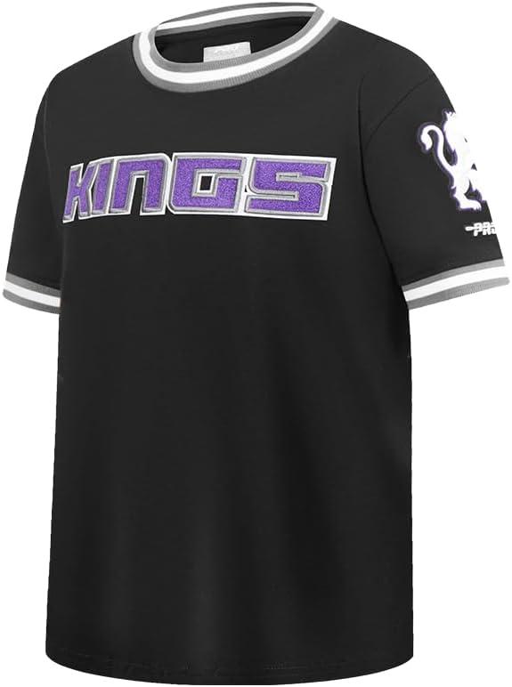 imageBig Boys NBA Classic Chenille Cotton Taping TeeBlackGray