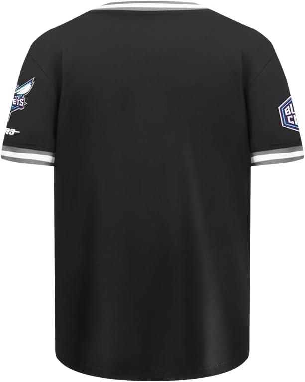 imageBig Boys NBA Classic Chenille Cotton Taping TeeBlackGray