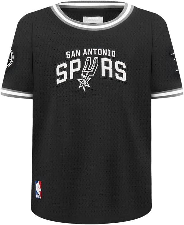 imageBig Boys NBA Classic Chenille Cotton Taping TeeBlackGray