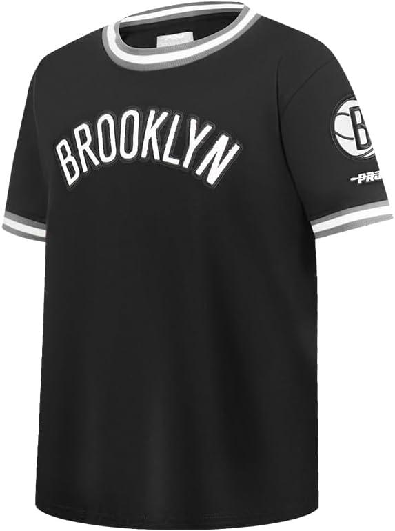 imageBig Boys NBA Classic Chenille Cotton Taping TeeBlackGray