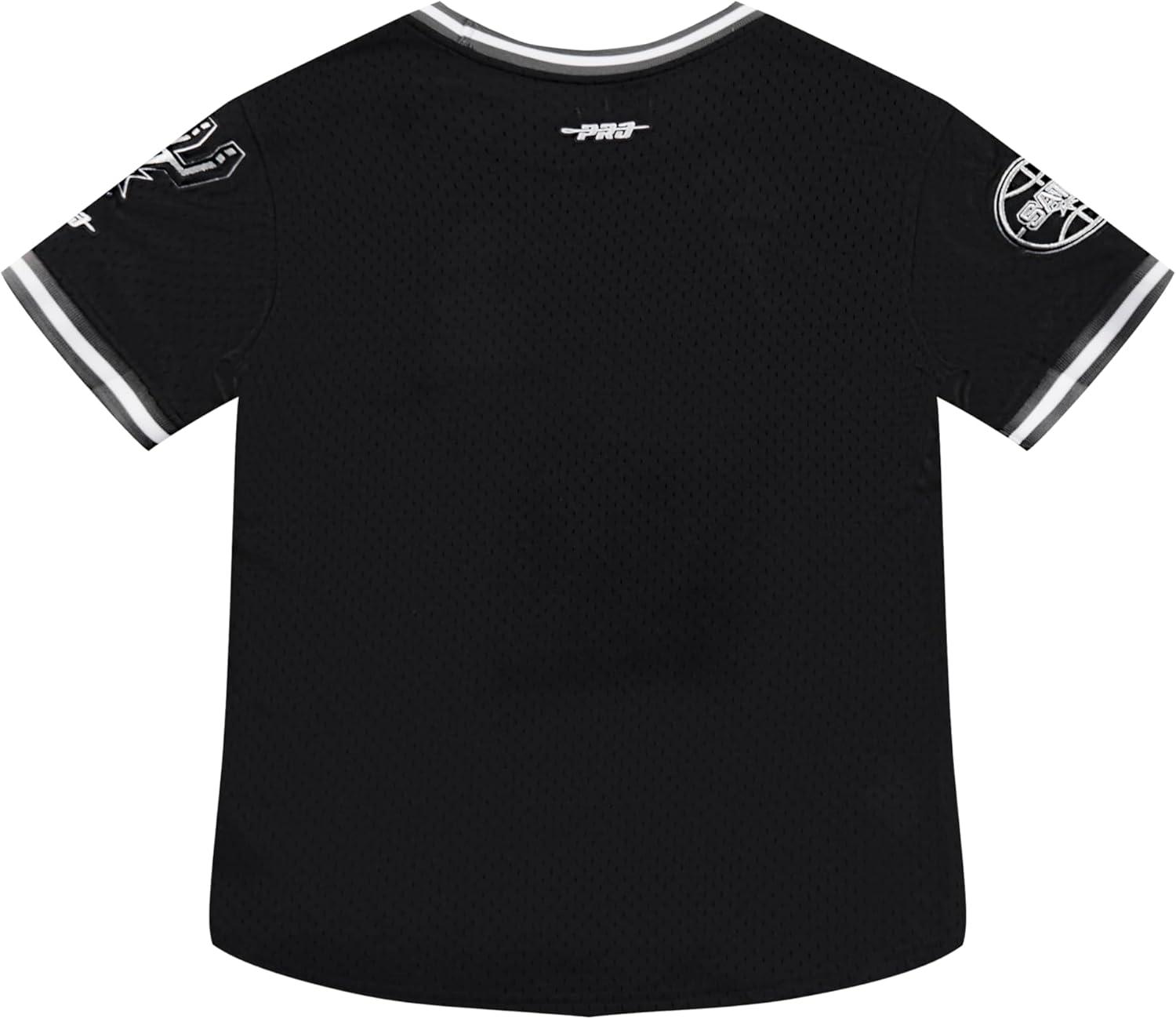imageBig Boys NBA Classic Chenille Cotton Taping TeeBlackGray