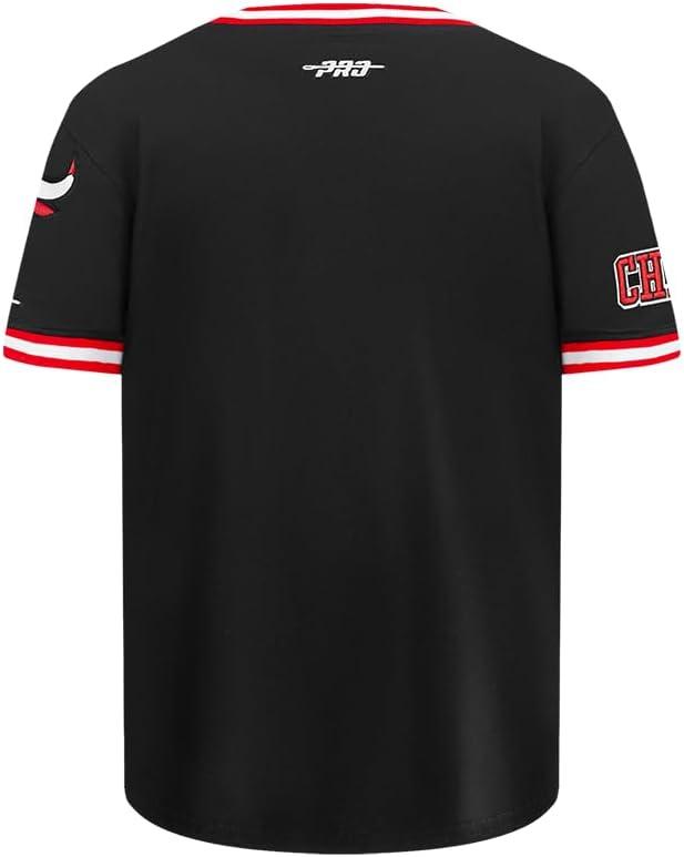 imageBig Boys NBA Classic Chenille Cotton Taping TeeBlackRed