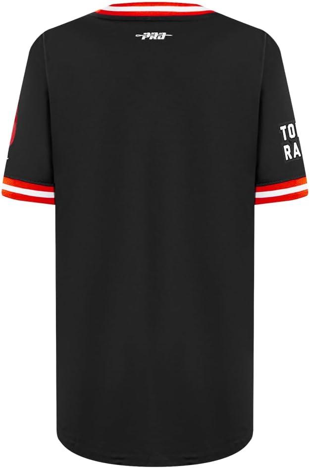 imageBig Boys NBA Classic Chenille Cotton Taping TeeBlackRed