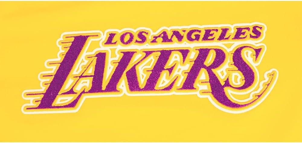 imageBig Boys NBA Classic Chenille Cotton Taping TeeYellowPurple