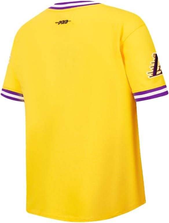 imageBig Boys NBA Classic Chenille Cotton Taping TeeYellowPurple