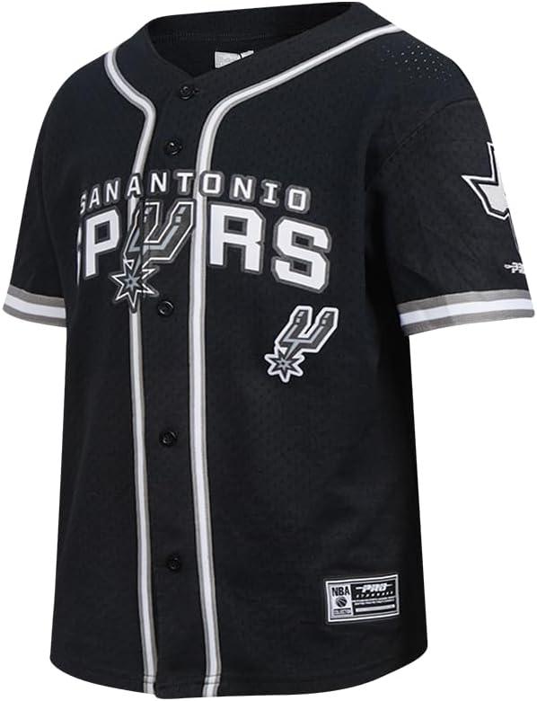 imageBig Boys NBA Mesh Button Down TopBlackGray