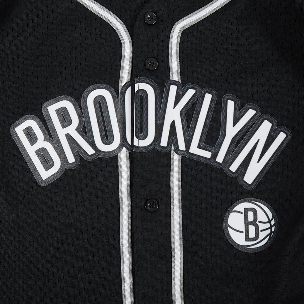 imageBig Boys NBA Mesh Button Down TopBlackGray