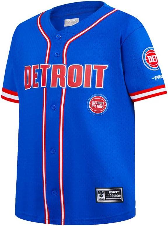 imageBig Boys NBA Mesh Button Down TopRoyal BlueRed