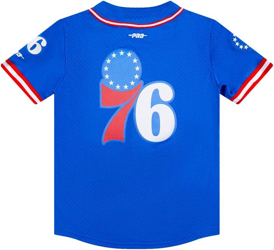 imageBig Boys NBA Mesh Button Down TopRoyal BlueRed