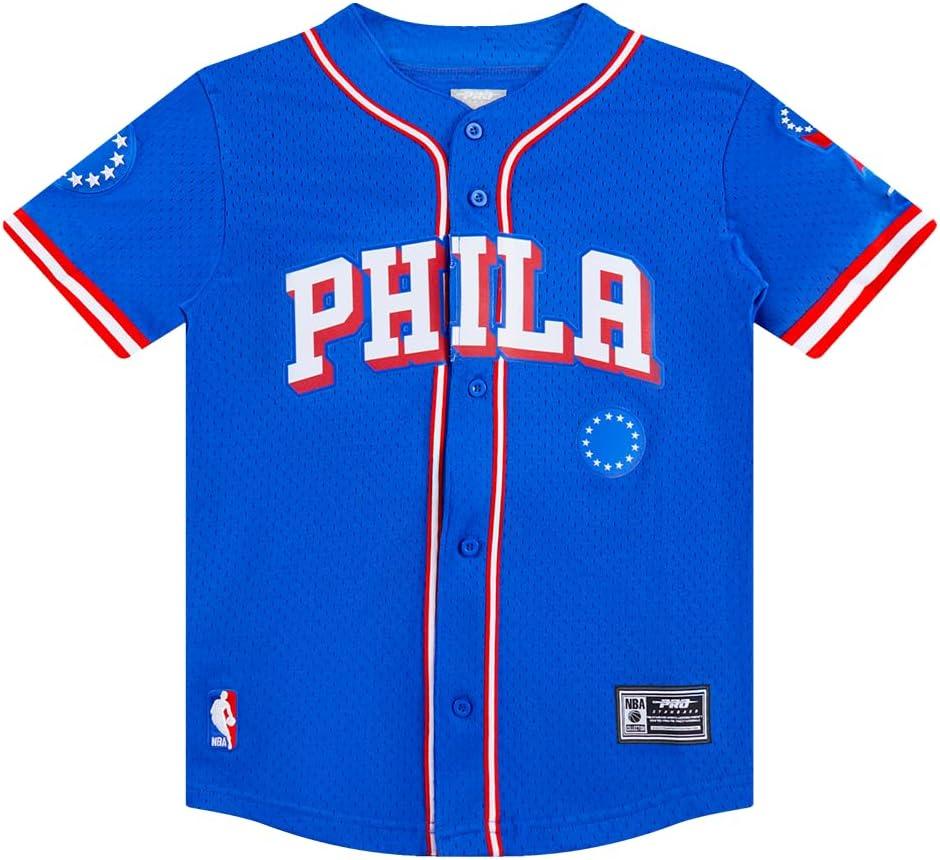 imageBig Boys NBA Mesh Button Down TopRoyal BlueRed