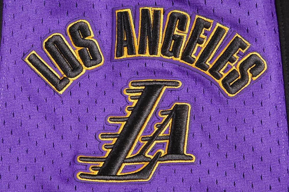 imageMens NBA Retro Classics Athletic ShortBlackPurpleYellow