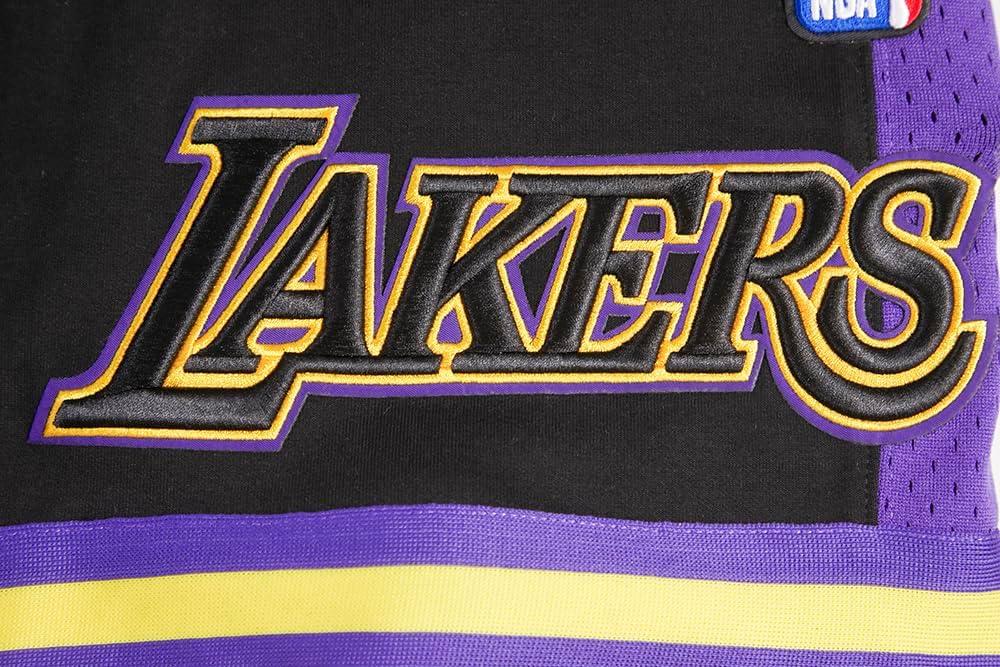 imageMens NBA Retro Classics Athletic ShortBlackPurpleYellow