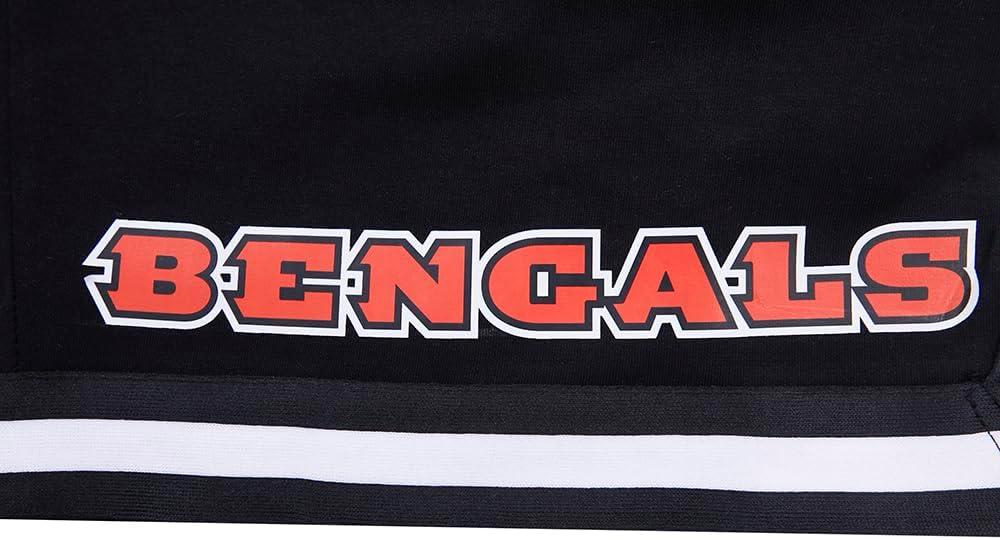 imageMens NFL Classic Chenille Cotton Double Knit ShortCincinnati Bengals Black