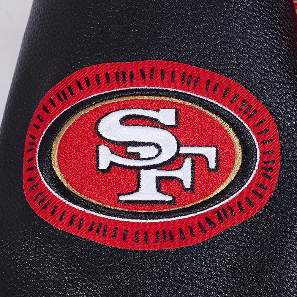 imageMens NFL DIY Pick Stitch Varsity JacketRed
