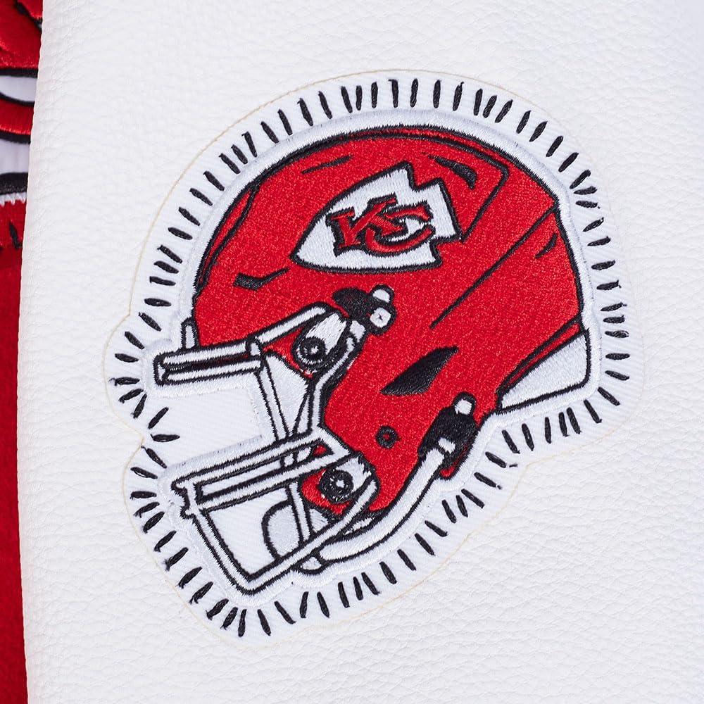 imageMens NFL DIY Pick Stitch Varsity JacketRed