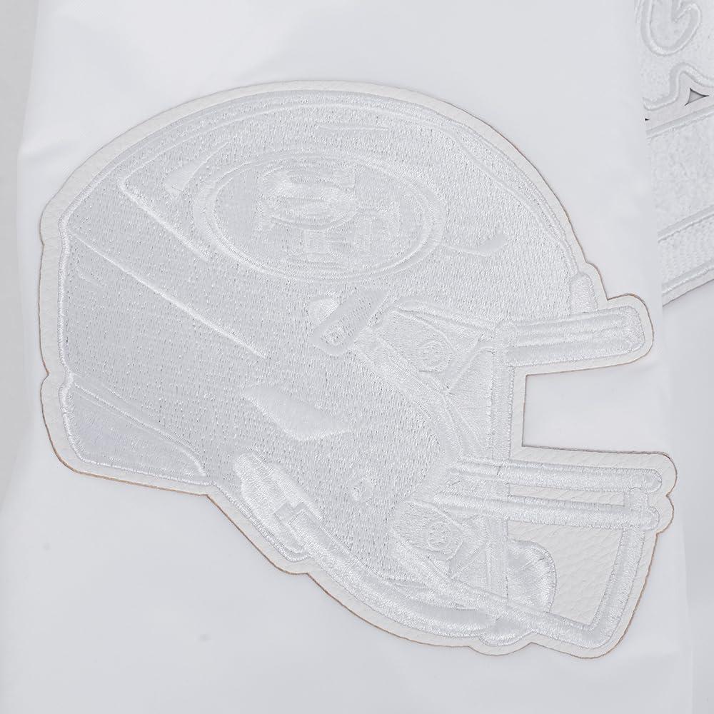 imageMens NFL White Out Satin JacketWhite