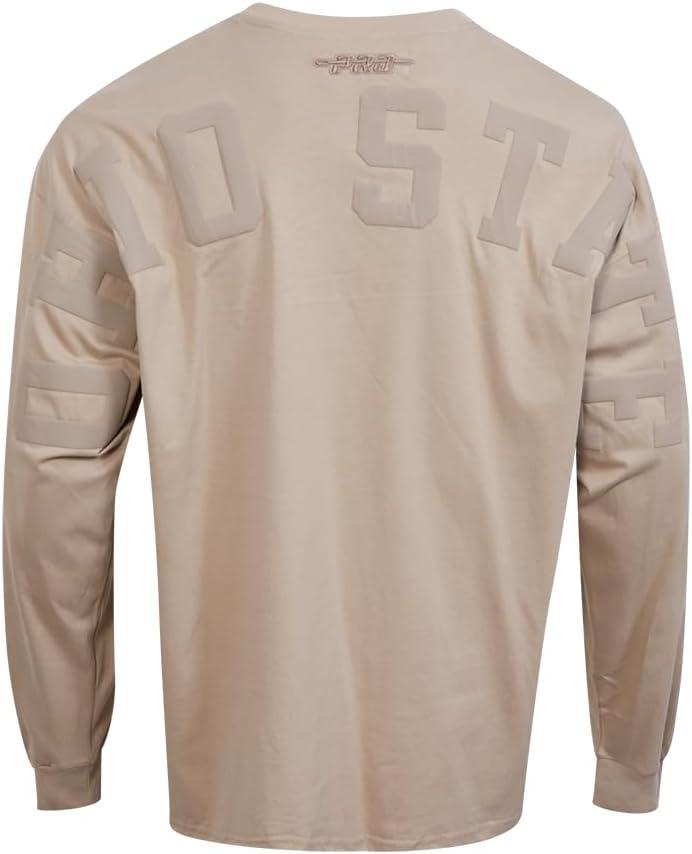 imagePRO STANDARD Mens College Wingspan Cotton Long Sleeve TeeTaupe