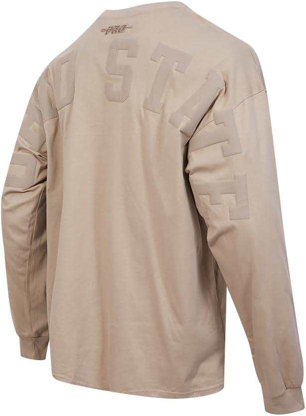imagePRO STANDARD Mens College Wingspan Cotton Long Sleeve TeeTaupe