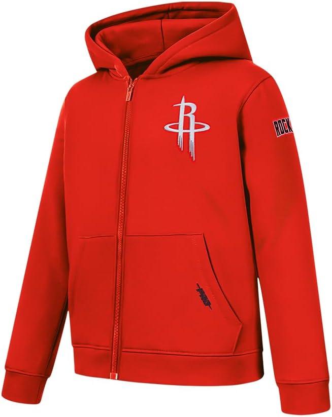 imagePro Standard Big Boys NBA Classic Chenille Fleece Full Zip HoodieRed