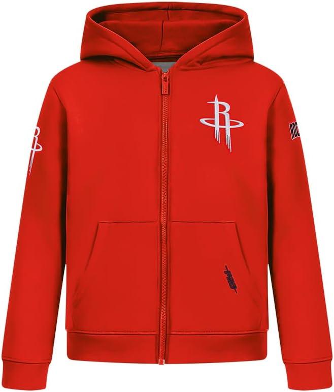 imagePro Standard Big Boys NBA Classic Chenille Fleece Full Zip HoodieRed