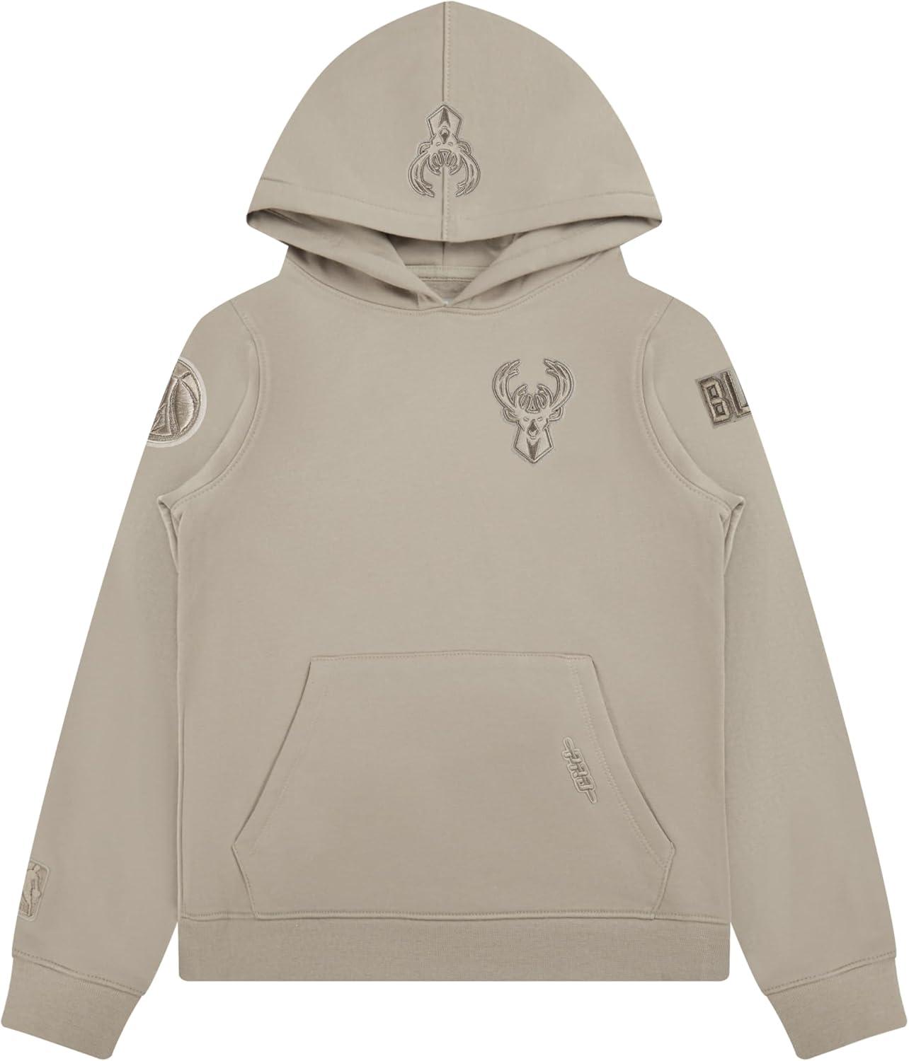 imagePro Standard Big Boys NBA Neutral Fleece Pull Over HoodieTaupe