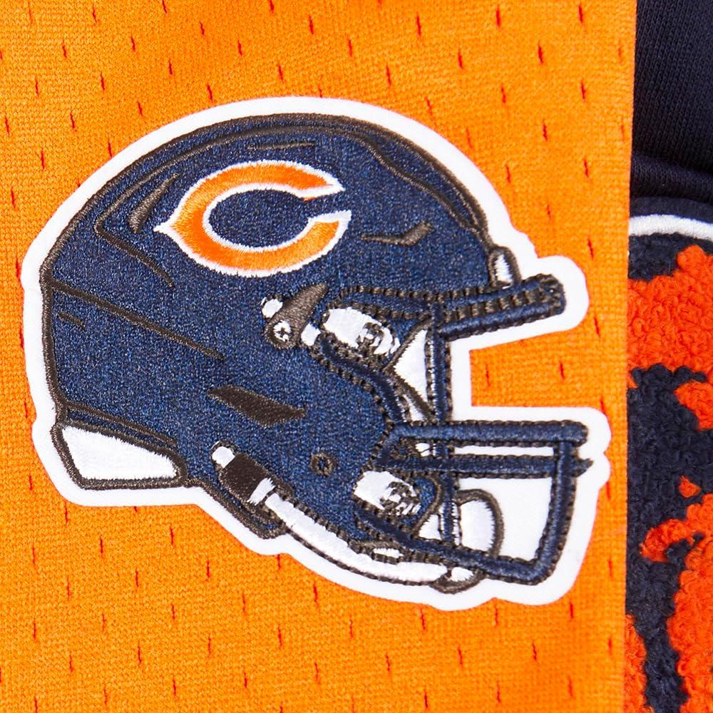 imagePro Standard Big Boys NFL Classic Chenille Athletic ShortMidnight NavyOrange