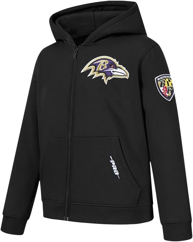 imagePro Standard Big Boys NFL Classic Chenille Full Zip HoodieBlack